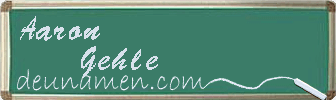 Aaron Gehle Visitenkarte